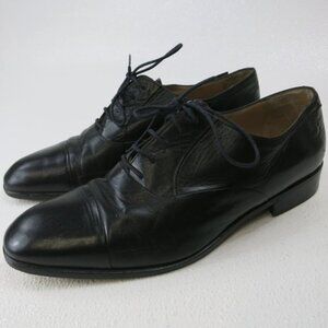 Madras Cap Toe Oxfords Men's Shoes Made in Italy Cap Toe Dress Footwear sz 10